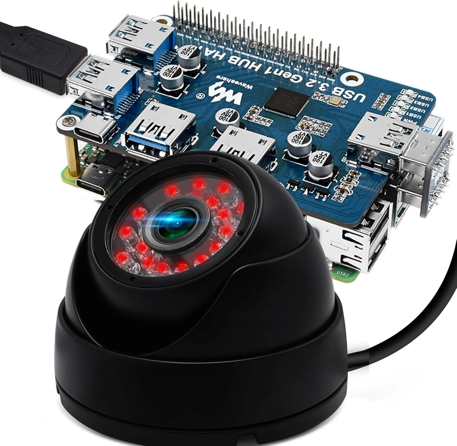 دوربین مداربسته دام USB آیافواتر 2 مگاپیکسل، دید در شب، ضد آب و هوا، دوربین مداربسته 1080P دام مناسب فضای باز، سازگار با خانه هوشمند، تشخیص حرکت برای نظارت بر کودک و حیوان خانگی، دید در شب تا 24 متر دوربین مداربسته دام USB آیافواتر 2 مگاپیکسل، دید در شب، ضد آب و هوا، دوربین مداربسته 1080P دام مناسب فضای باز، سازگار با خانه هوشمند، تشخیص حرکت برای نظارت بر کودک و حیوان خانگی، دید در شب تا 24 متر