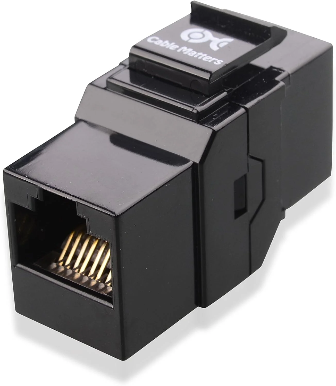 اتصال دهنده مادگی به مادگی کیستون Cat6 Cable Matters، بسته 10 عددی، 10 گیگابیت بر ثانیه، مشکی، برای پچ پنل و صفحه دیواری