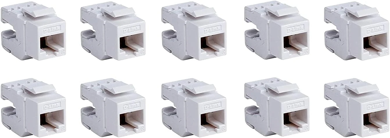 D-LINK Cat6 UTP کیستون جک (بسته 10 عددی)