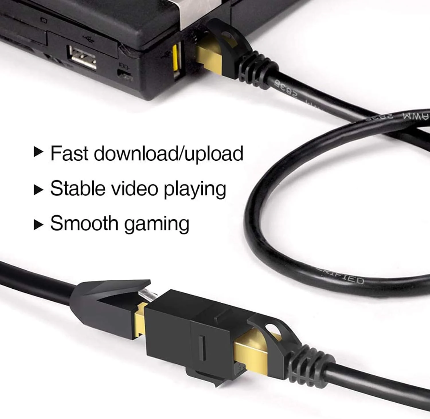 کوپلر RJ45 مدل CAT6 Keystone Jack F به F مستقیم بدون شیلد Cat 6 اترنت (10 عدد، مشکی) - تصویر 3 کوپلر RJ45 مدل CAT6 Keystone Jack F به F مستقیم بدون شیلد Cat 6 اترنت (10 عدد، مشکی) - تصویر 3