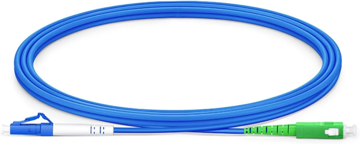 کابل فیبر نوری زره دار XTND Connect SC/A PC - LC/UPC سینگل مود 9/125µm سیمپلکس 3mm LSZH رنگ آبی، شماره قطعه جامپر فیبر نوری: XTNDAPC02SXA1030SALC (1 متر)