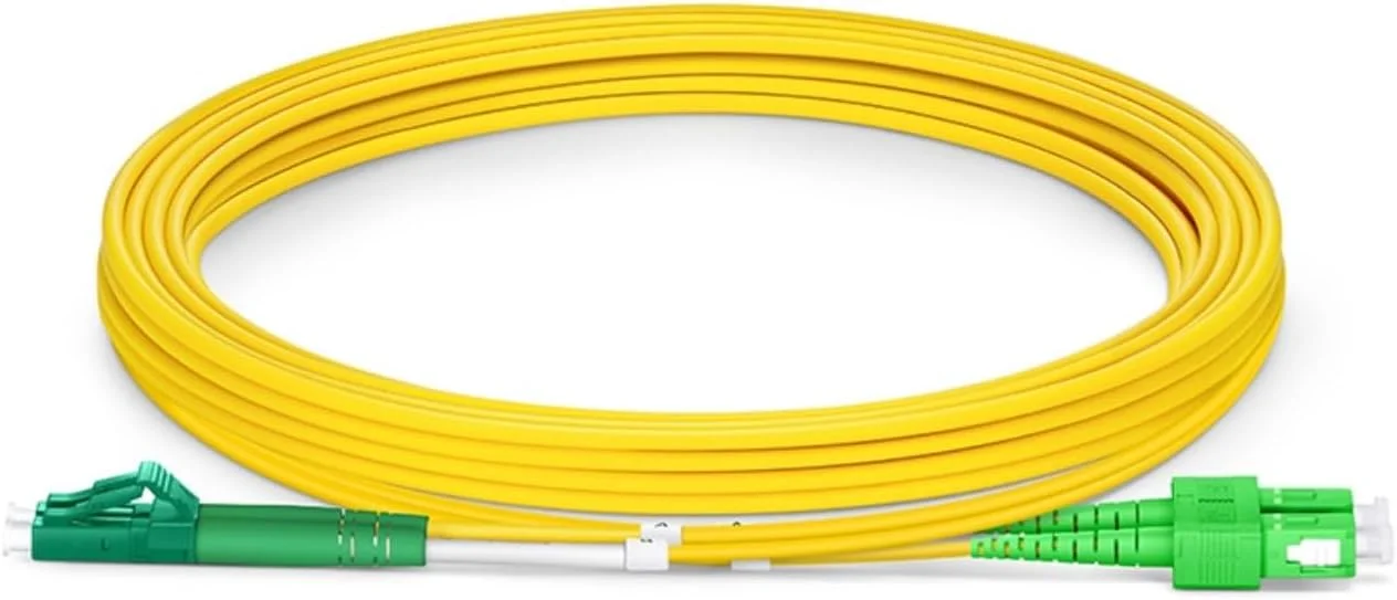 سیم فیبر نوری XTND Connect SC/A PC - LC/A PC سینگل مود 9/125µm دوبلکس 3mm LSZH رنگ زرد، جامپر فیبر نوری پارت نامبر: XTNDIPC02DX2D030SALA (3 متر)