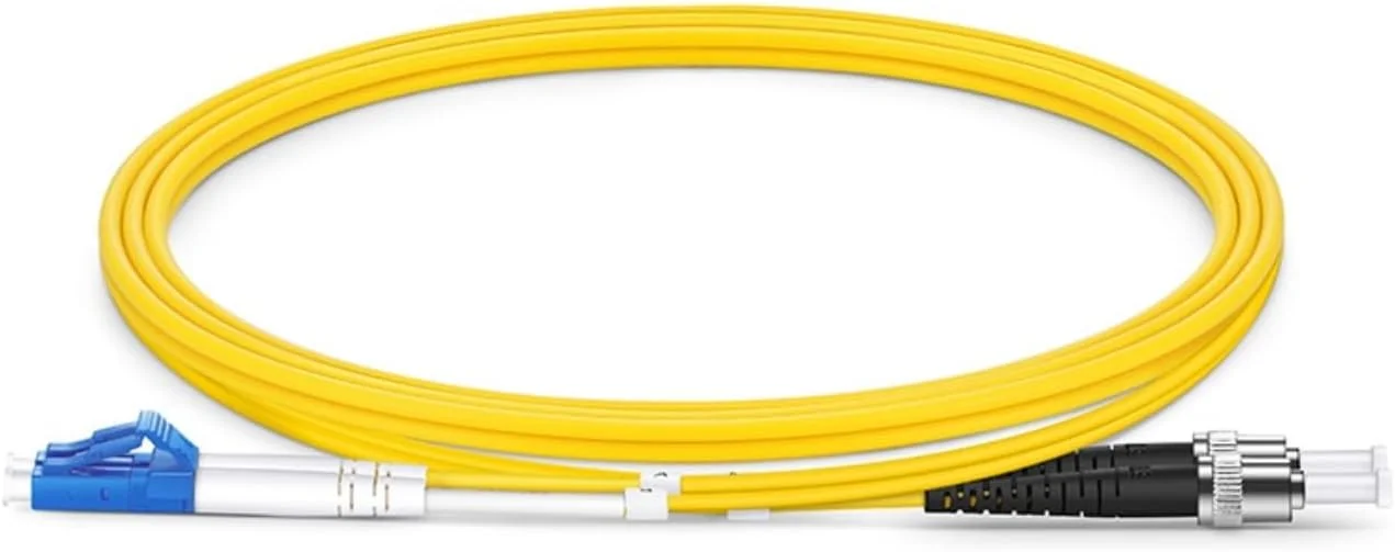 کابل فیبر نوری XTND Connect LC/UPC - ST/UPC سینگل مود 9/125µm داپلکس 3mm LSZH رنگ زرد، جامپر فیبر نوری پارت نامبر: XTNDIPC02DXA1030LCST (40 متر)