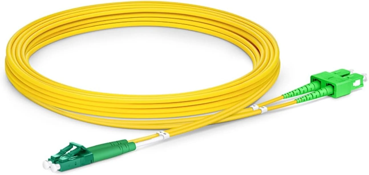 سیم فیبر نوری XTND Connect SC/A PC - LC/A PC سینگل مود 9/125µm دوبلکس 3mm LSZH رنگ زرد، جامپر فیبر نوری پارت نامبر: XTNDIPC02DX2D030SALA (3 متر)