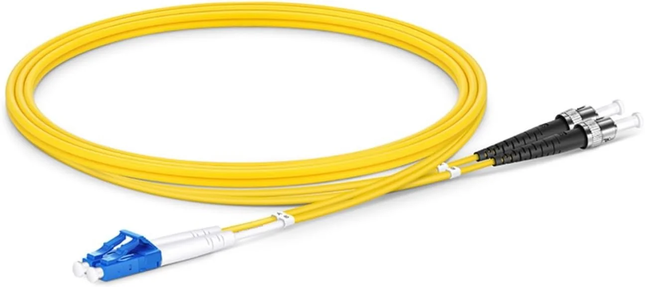 کابل فیبر نوری XTND Connect LC/UPC - ST/UPC سینگل مود 9/125µm داپلکس 3mm LSZH رنگ زرد، جامپر فیبر نوری پارت نامبر: XTNDIPC02DXA1030LCST (40 متر)