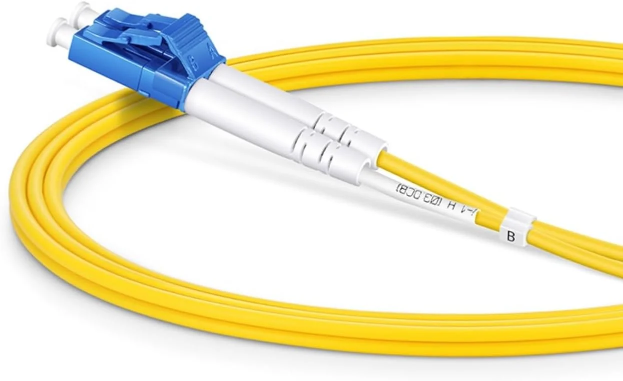 کابل فیبر نوری XTND Connect LC/UPC - ST/UPC سینگل مود 9/125µm داپلکس 3mm LSZH رنگ زرد، جامپر فیبر نوری پارت نامبر: XTNDIPC02DXA1030LCST (40 متر)