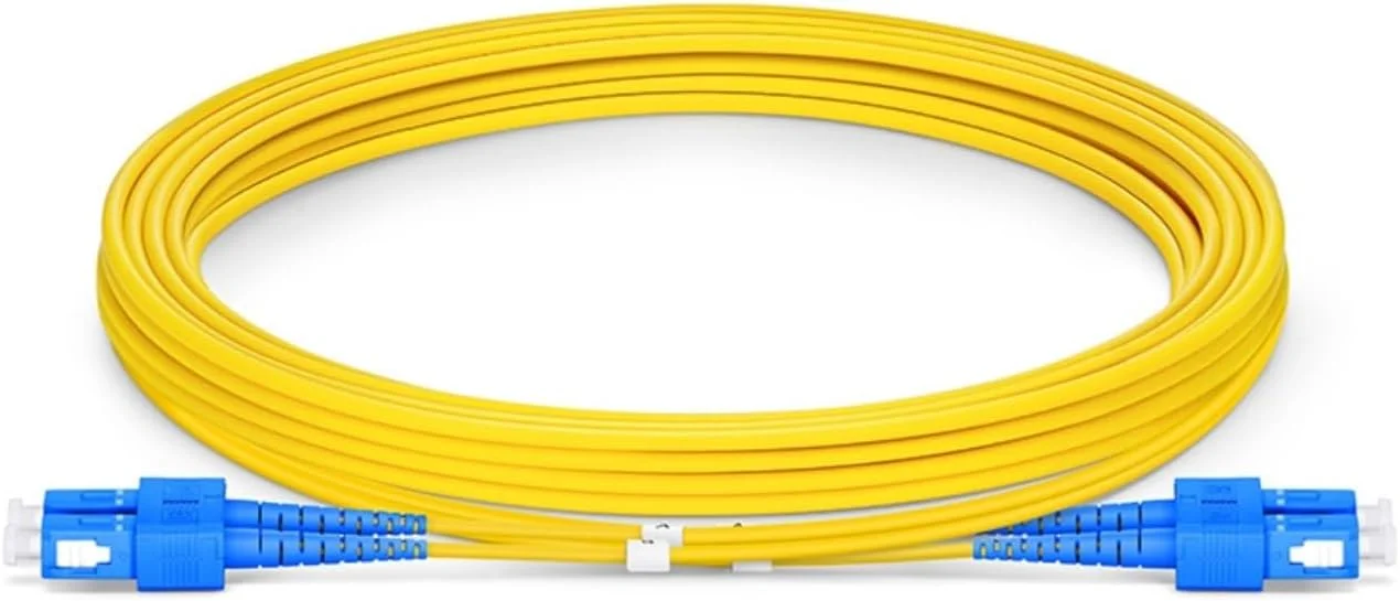 سیم فیبر نوری XTND Connect SC/UPC به SC/UPC سینگل مود 9/125µm سیمپلکس 3mm LSZH رنگ زرد، جامپر فیبر نوری پارت نامبر: XTNDIPC02DXA1030SCSC (5 متر)