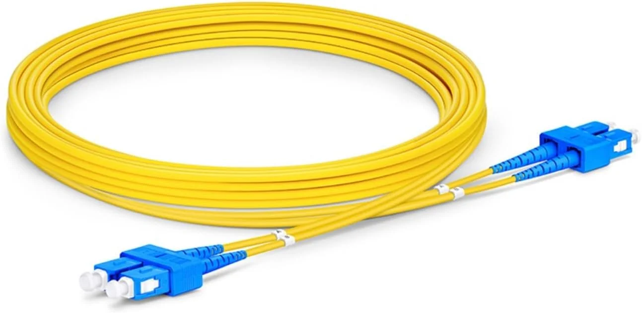 سیم فیبر نوری XTND Connect SC/UPC به SC/UPC سینگل مود 9/125µm سیمپلکس 3mm LSZH رنگ زرد، جامپر فیبر نوری پارت نامبر: XTNDIPC02DXA1030SCSC (5 متر)