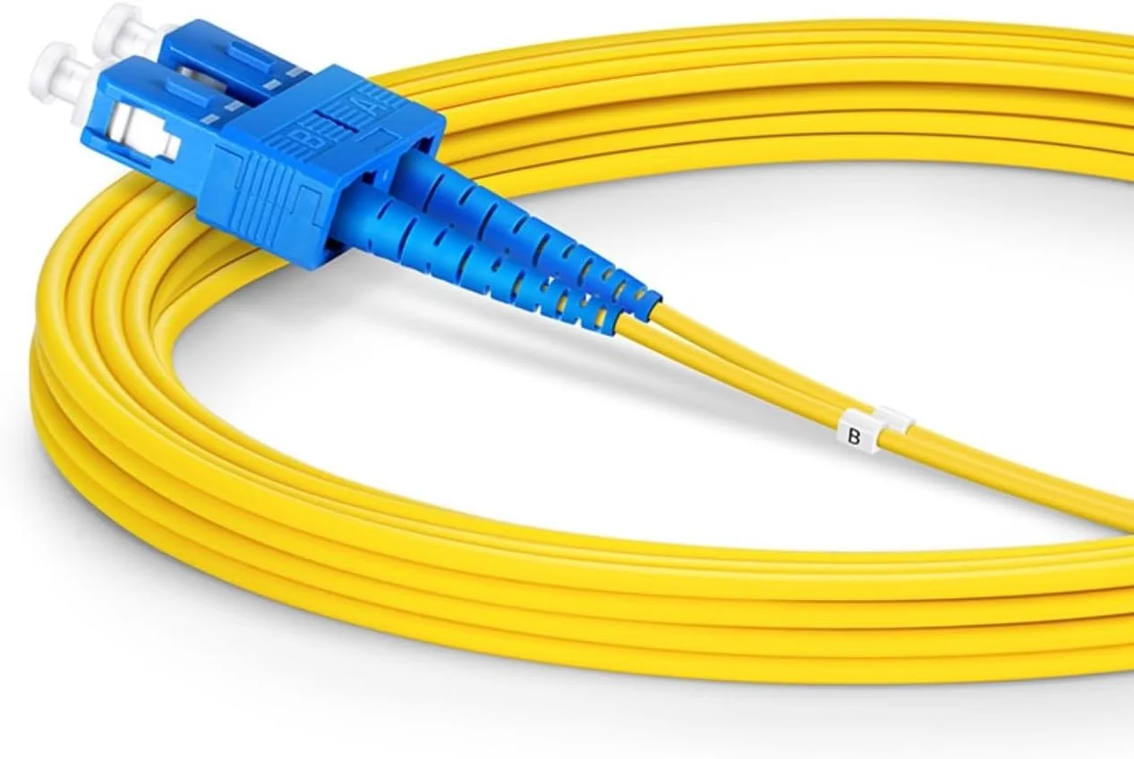 سیم فیبر نوری XTND Connect SC/UPC به SC/UPC سینگل مود 9/125µm سیمپلکس 3mm LSZH رنگ زرد، جامپر فیبر نوری پارت نامبر: XTNDIPC02DXA1030SCSC (5 متر)