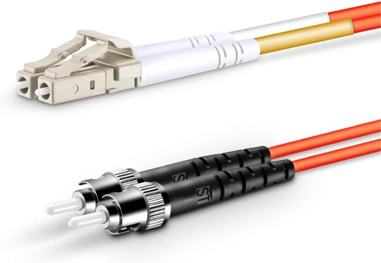 کابل فیبر نوری XTND Connect LC - ST مالتی مود 62.5/125µm OM1 داپلکس 3.0mm LSZH رنگ نارنجی، جامپر فیبر نوری پارت نامبر: XTNDIPC02DXM1030LCST (3 متر)