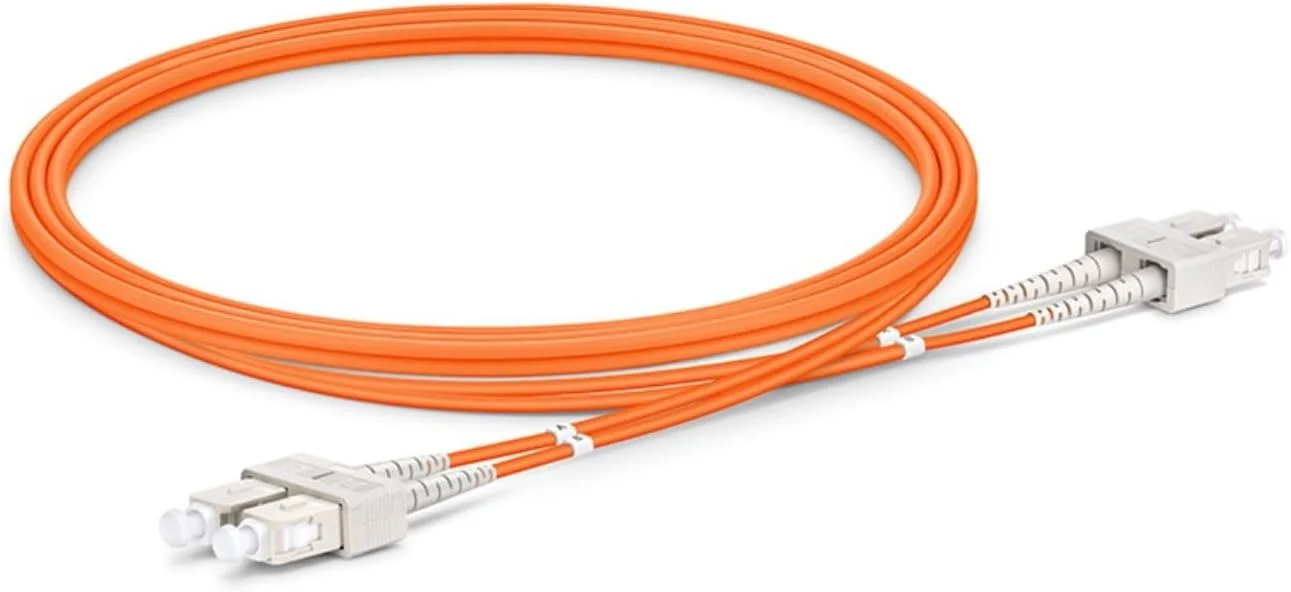 سیم فیبر نوری XTND Connect SC - SC مالتی مود 62.5/125µm OM1 دوبلکس 3.0mm LSZH رنگ نارنجی، جامپر فیبر نوری پارت نامبر: XTNDIPC02DXM1030SCSC (175 متر)