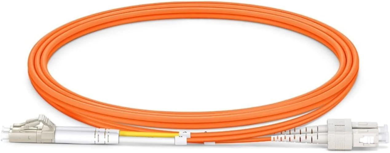 کابل فیبر نوری XTND Connect LC - SC مالتی مود 50/125µm OM2 داپلکس 3.0mm LSZH رنگ نارنجی، جامپر فیبر نوری پارت نامبر: XTNDIPC02DXM2030LCSC (1 متر)