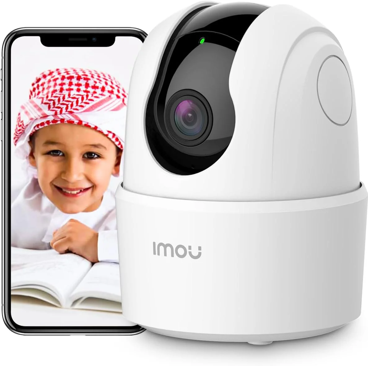 دوربین خانگی ایمو 1080P، دوربین امنیتی داخلی، دوربین وای فای 360 درجه برای خانه، هوشمند با تشخیص انسان توسط هوش مصنوعی، ردیابی حرکت، صدای دو طرفه، دید در شب IR، آژیر برای مراقبت از کودک (Ranger 2C 1080P)