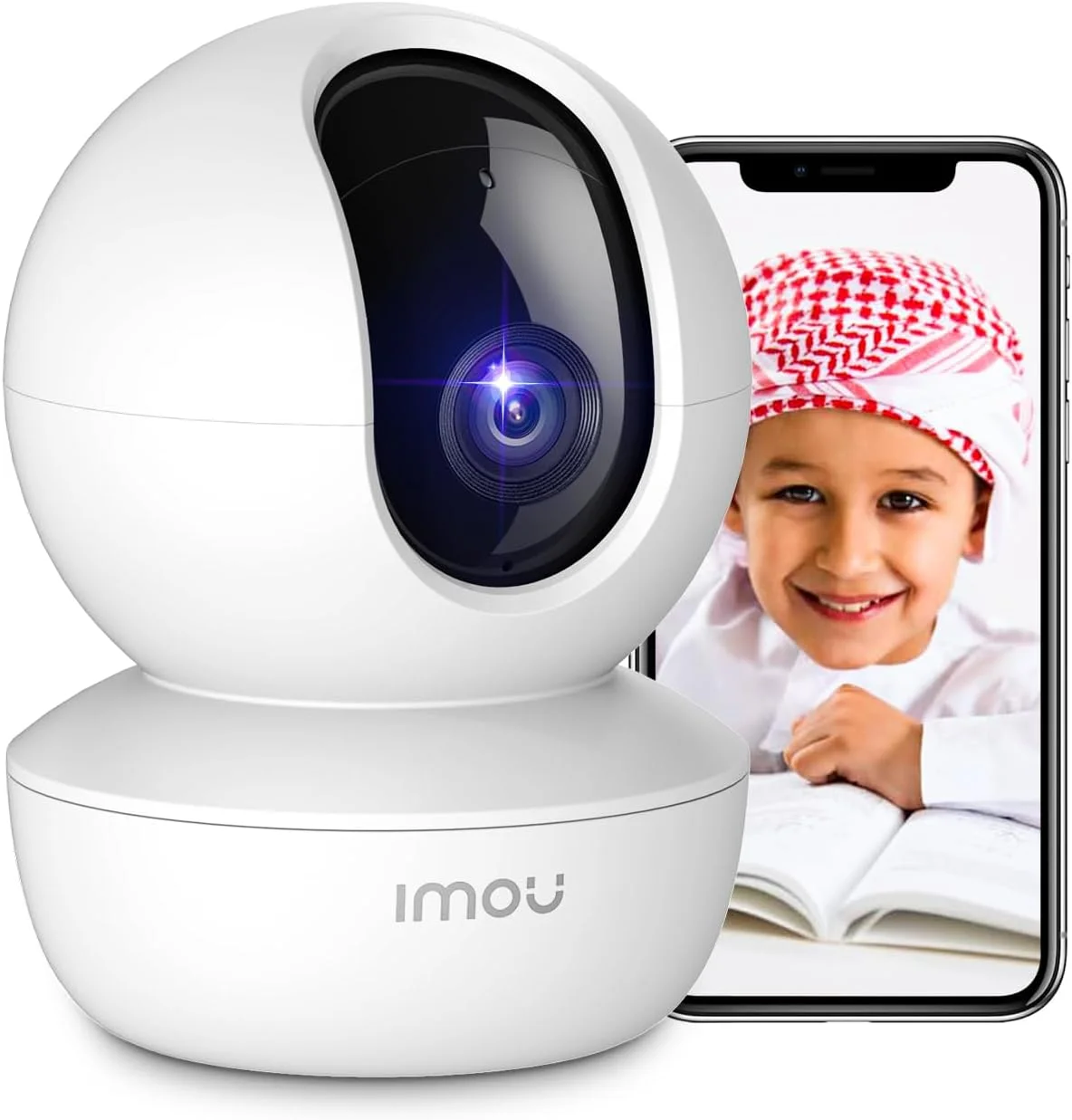 دوربین امنیتی ایمو 1080P، دوربین مداربسته برای خانه، دوربین کودک 360 درجه وای فای، دوربین های داخلی با تشخیص انسان توسط هوش مصنوعی، ردیابی حرکت، صدای دو طرفه، دید در شب IR و آژیر (Ranger SE)