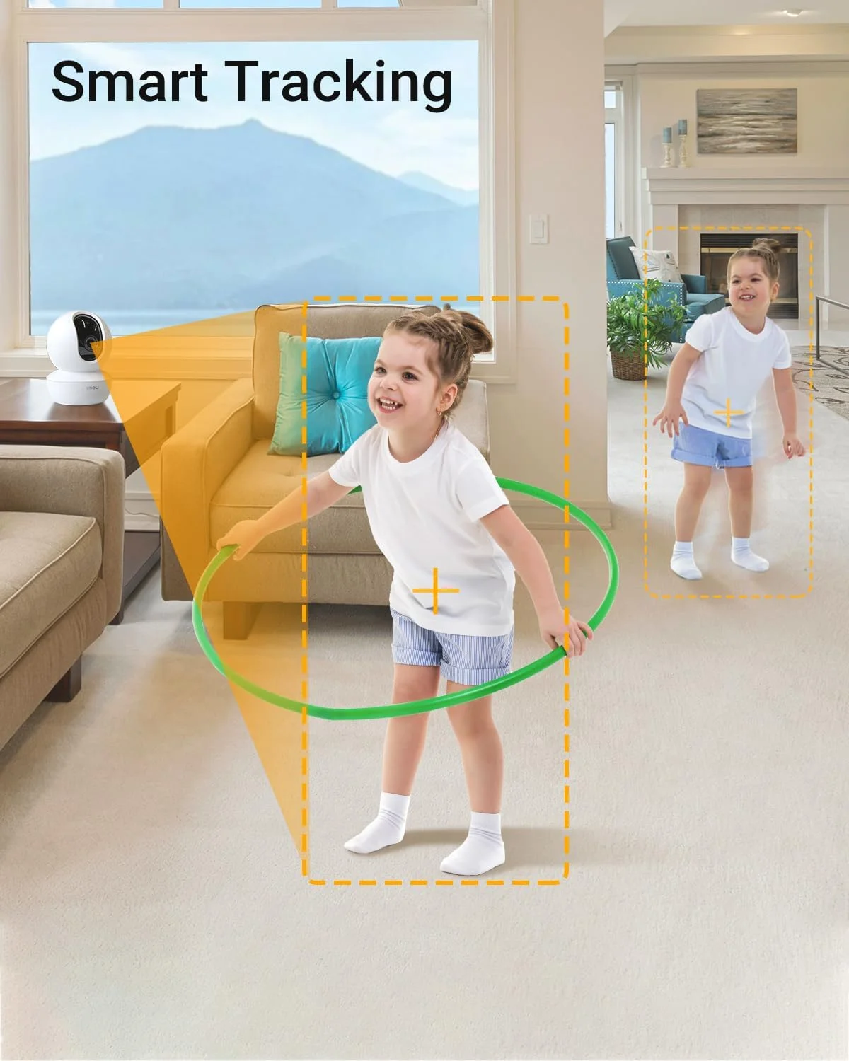 دوربین امنیتی ایمو 1080P، دوربین مداربسته برای خانه، دوربین کودک 360 درجه وای فای، دوربین های داخلی با تشخیص انسان توسط هوش مصنوعی، ردیابی حرکت، صدای دو طرفه، دید در شب IR و آژیر (Ranger SE) دوربین امنیتی ایمو 1080P، دوربین مداربسته برای خانه، دوربین کودک 360 درجه وای فای، دوربین های داخلی با تشخیص انسان توسط هوش مصنوعی، ردیابی حرکت، صدای دو طرفه، دید در شب IR و آژیر (Ranger SE)