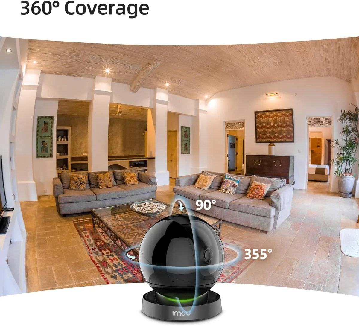 دوربین نظارتی ایمو 1080P داخلی، دوربین وای فای 360 درجه برای خانه هوشمند با تشخیص انسان، ردیابی حرکت، مکالمه دو طرفه، دید در شب IR، حالت حریم خصوصی، هشدار نور صدا (Rex 2MP) دوربین نظارتی ایمو 1080P داخلی، دوربین وای فای 360 درجه برای خانه هوشمند با تشخیص انسان، ردیابی حرکت، مکالمه دو طرفه، دید در شب IR، حالت حریم خصوصی، هشدار نور صدا (Rex 2MP)