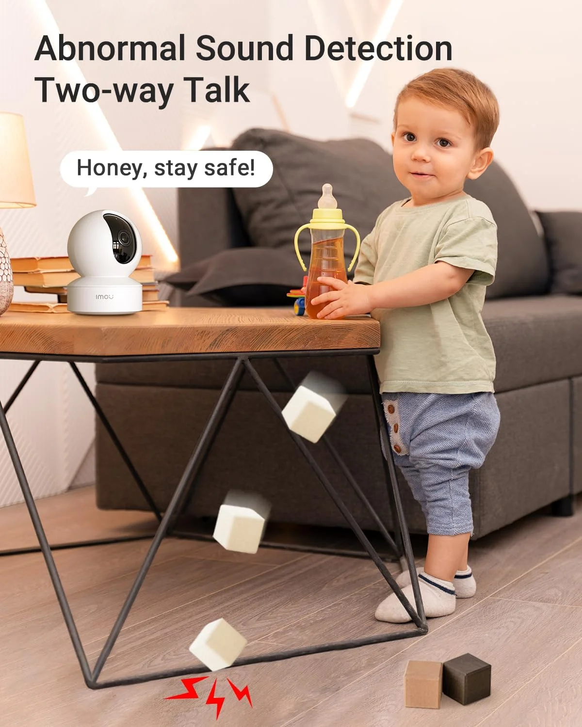 دوربین امنیتی 1080P Imou برای خانه، دوربین هوشمند داخلی نظارتی، دوربین خانگی 360 درجه موتوری، دید در شب IR، مانیتور کودک تشخیص صدای غیرعادی، مکالمه دو طرفه، دوربین حیوانات خانگی، آژیر داخلی (DK2 1080P) دوربین امنیتی 1080P Imou برای خانه، دوربین هوشمند داخلی نظارتی، دوربین خانگی 360 درجه موتوری، دید در شب IR، مانیتور کودک تشخیص صدای غیرعادی، مکالمه دو طرفه، دوربین حیوانات خانگی، آژیر داخلی (DK2 1080P)