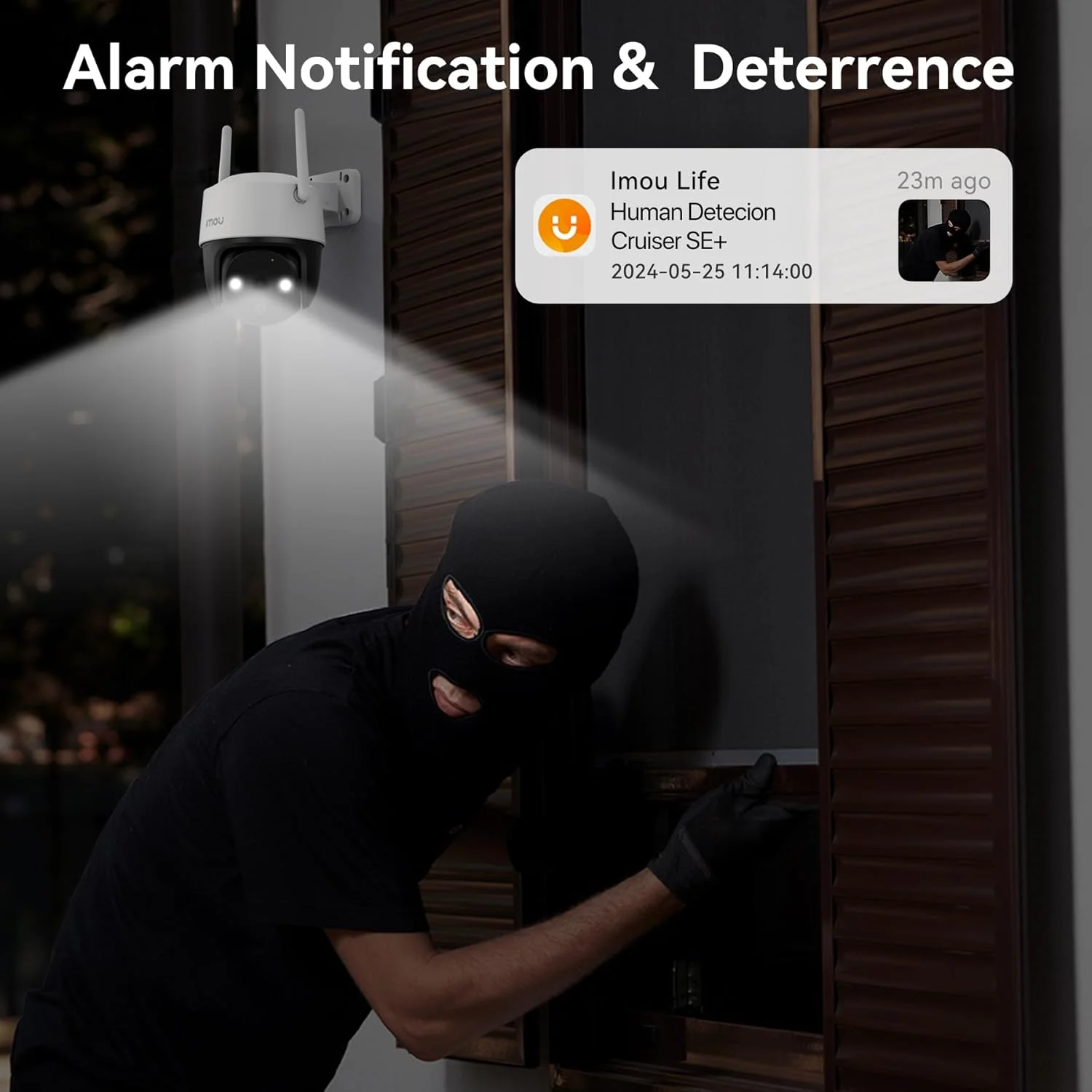 دوربین ایمو Cruiser SE+ 2K، دوربین امنیتی فضای باز برای خانه، دوربین مداربسته وای فای برای خانه، دوربین نظارتی با پوشش 360 درجه، تشخیص انسان/حرکت، دید در شب هوشمند، IP66، مکالمه دو طرفه، الکسا دوربین ایمو Cruiser SE+ 2K، دوربین امنیتی فضای باز برای خانه، دوربین مداربسته وای فای برای خانه، دوربین نظارتی با پوشش 360 درجه، تشخیص انسان/حرکت، دید در شب هوشمند، IP66، مکالمه دو طرفه، الکسا