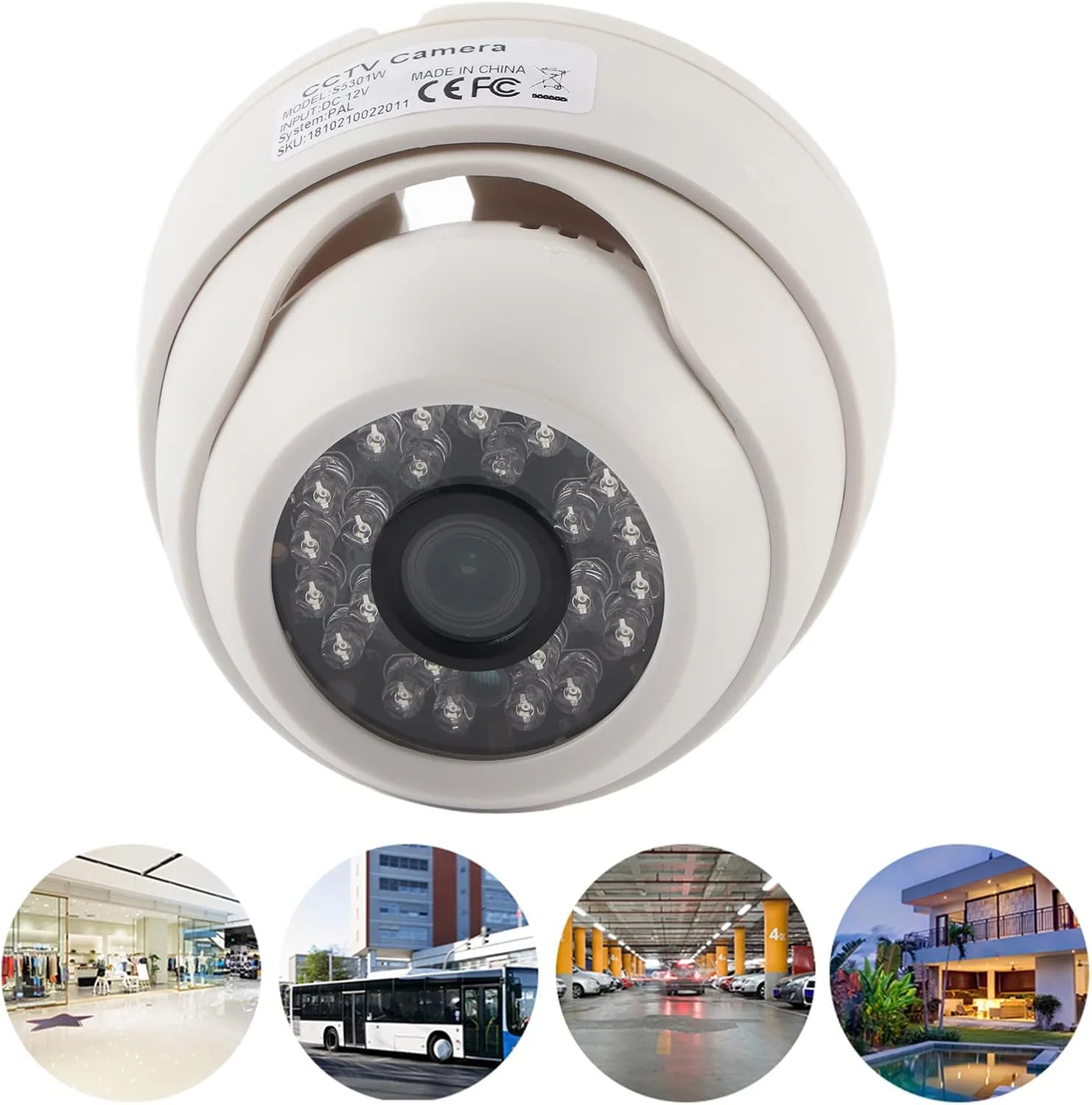 دوربین مداربسته، دوربین آنالوگ لنز 3.6 میلی متری دوربین گنبدی دید در شب مادون قرمز دوربین امنیتی 1080P HD دوربین مداربسته 4 در 1 Camara Analogica برای فضای باز و داخلی (PAL) دوربین مداربسته، دوربین آنالوگ لنز 3.6 میلی متری دوربین گنبدی دید در شب مادون قرمز دوربین امنیتی 1080P HD دوربین مداربسته 4 در 1 Camara Analogica برای فضای باز و داخلی (PAL)