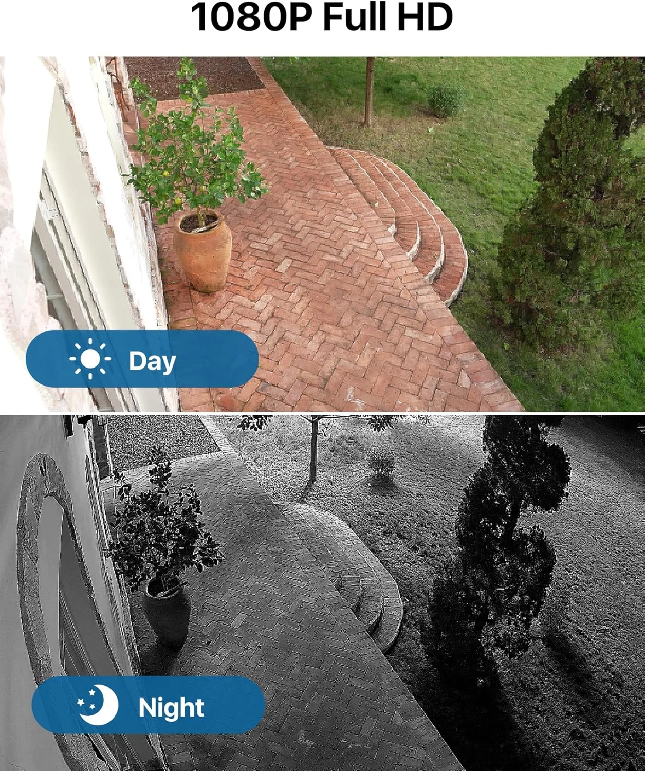 سیستم دوربین مداربسته Loocam، هارد دیسک 1 ترابایتی، تشخیص انسان/خودرو با هوش مصنوعی، دید در شب، ضبط کننده DVR هشت کاناله HD TVI با H.265+، 4 عدد دوربین مداربسته دام 1080P HD 1920TVL برای نظارت داخلی و خارجی