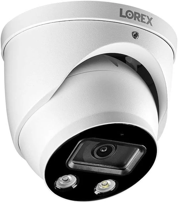 سیستم دوربین مداربسته 4K Lorex، دوربین های گنبدی فلزی POE سیمی داخلی/خارجی IP Ultra HD و تشخیص حرکت هوشمند، نظارت تصویری بازدارندگی فعال، NVR 8 کاناله 2 ترابایتی، 4 دوربین سیستم دوربین مداربسته 4K Lorex، دوربین های گنبدی فلزی POE سیمی داخلی/خارجی IP Ultra HD و تشخیص حرکت هوشمند، نظارت تصویری بازدارندگی فعال، NVR 8 کاناله 2 ترابایتی، 4 دوربین