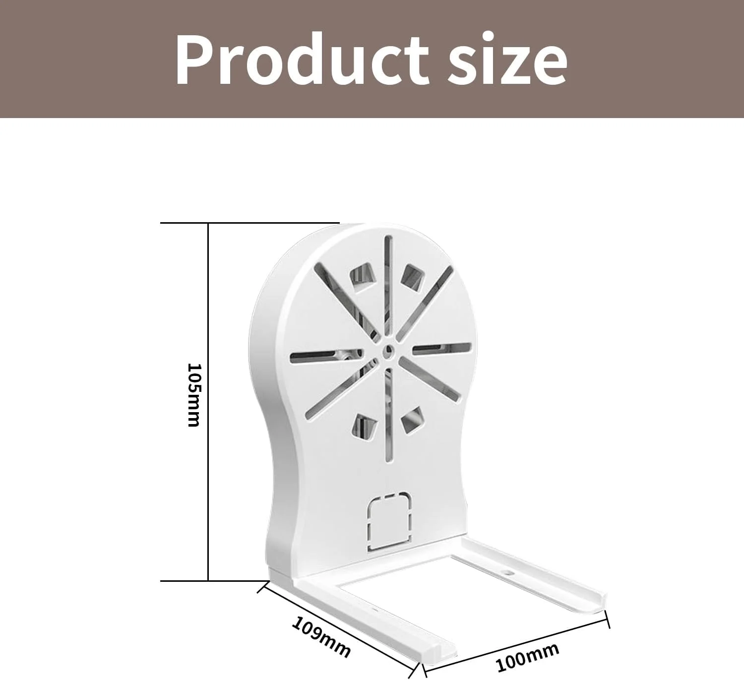 پایه دیواری برای دوربین مداربسته IP با نصب آسان، پایه دیواری جهانی دوربین دام، براکت دوربین های PT پلاستیکی برای سیستم های امنیتی داخلی، سفید