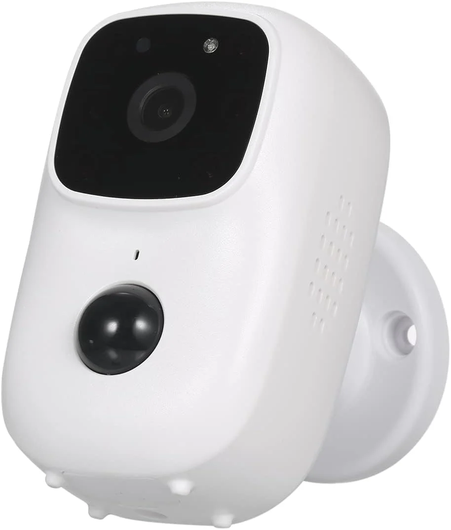 دوربین امنیتی OUNA، دوربین بی سیم با باتری قابل شارژ، دوربین امنیتی خانه، دوربین وای فای با تشخیص حرکت IR، داخلی/خارجی با میکروفون و بلندگو