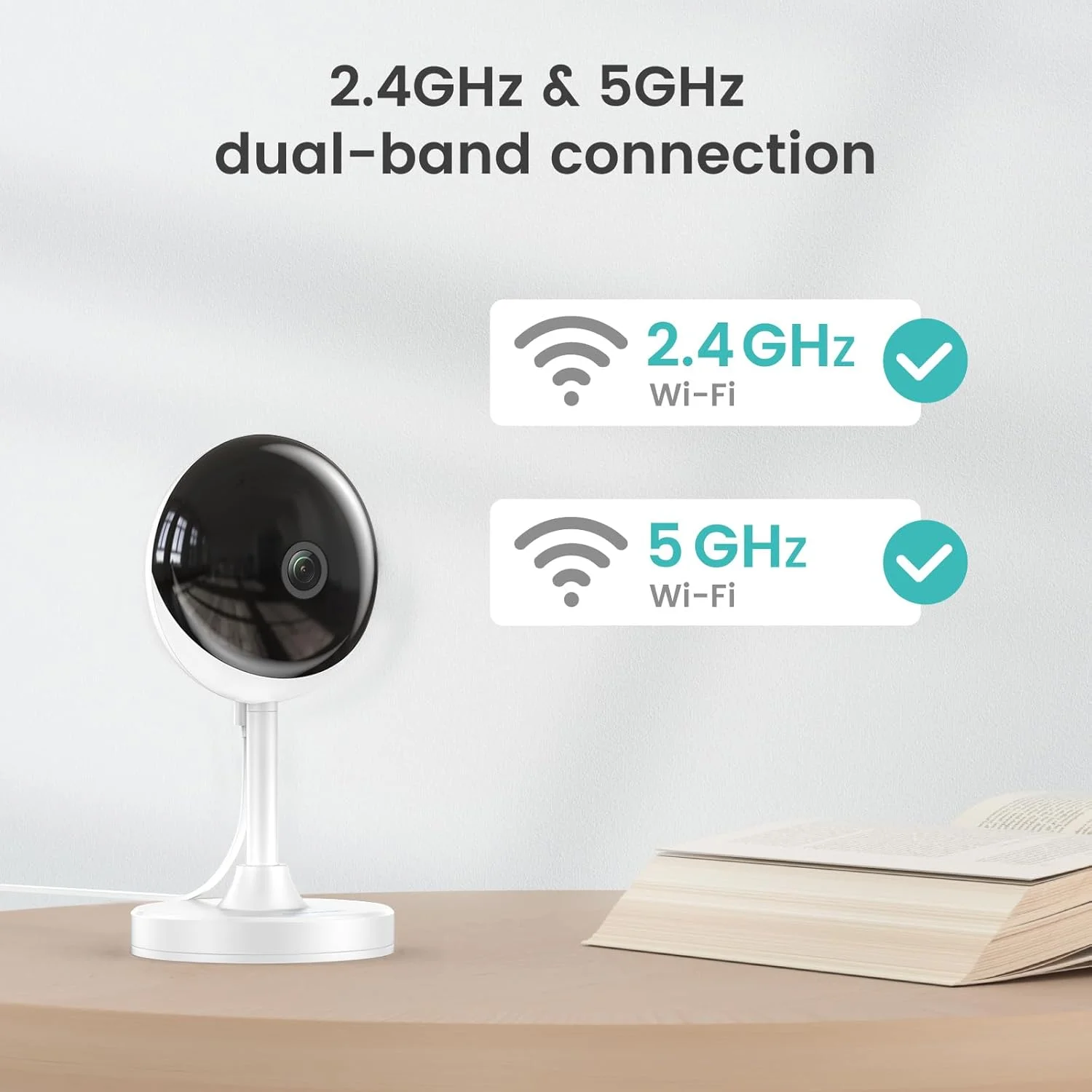 دوربین امنیتی داخلی Owltron 4MP، بسته 4 عددی دوربین های خانگی 2K با وای فای 2.4 گیگاهرتز/5 گیگاهرتز برای نظارت بر کودک/سالمند/سگ/حیوان خانگی/پرستار بچه با برنامه تلفن، ذخیره سازی ابری و کارت SD 24/7، صدای دو طرفه، سازگار با الکسا