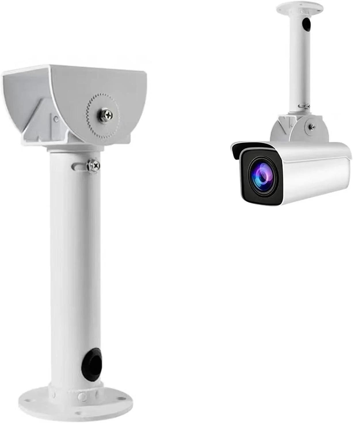 پایه نگهدارنده دوربین مداربسته PCUORLEORS، براکت دیواری دوربین جهانی قابل تنظیم برای دوربین های مداربسته/دوربین های IP/دوربین دام با پایه T شکل