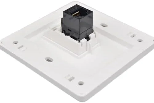 صفحه دیواری اترنت تک پورت/دوگانه دو طرفه; کوپلر مادگی به مادگی RJ45; صفحه دیواری سوکت برای شبکه کابل اترنت; صفحه UK; پشتیبانی از Cat 6 برای خانه و دفتر (تک پورت)