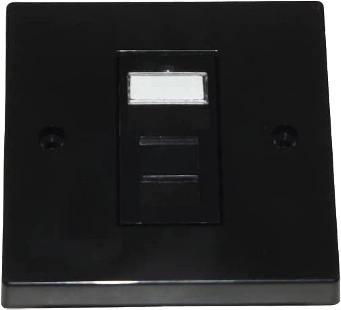 صفحه دیواری شبکه اترنت DKURVE BLACK Cat6 RJ45 (تک پورت)