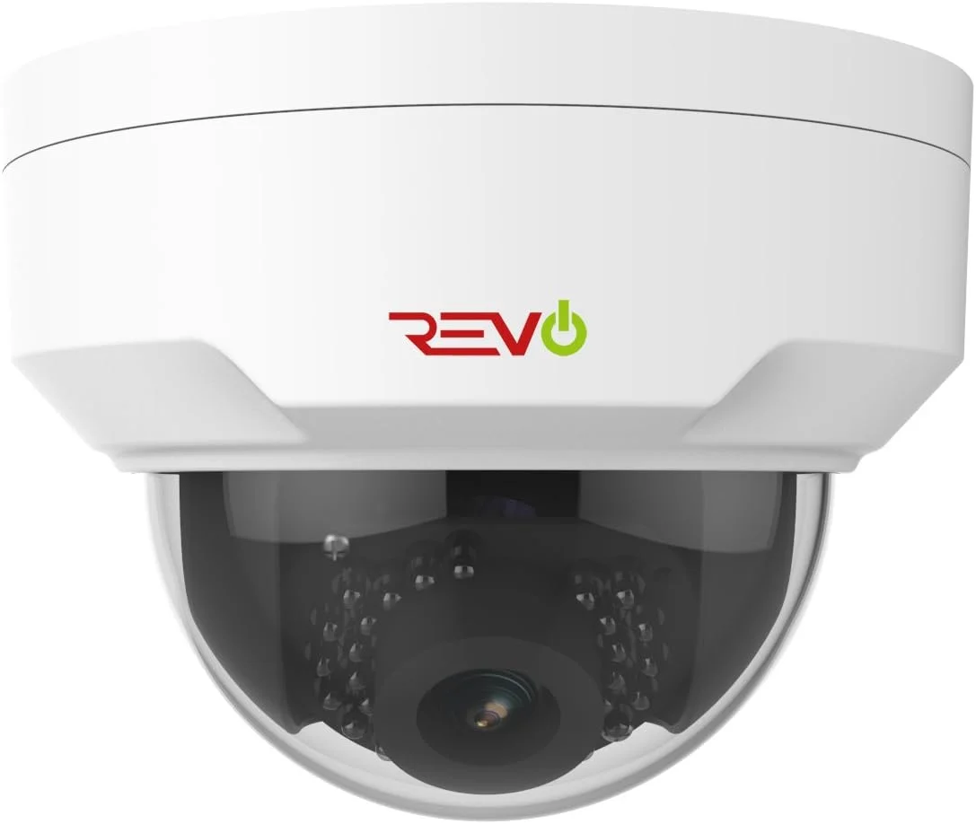 سیستم امنیتی NVR تحت شبکه 4 کاناله Ultra Revo America با هارد دیسک 1 ترابایتی و دوربین های IP 4K - دوربین های دام مینی Vadal ثابت 4 مگاپیکسلی - دسترسی از راه دور از طریق تلفن هوشمند، تبلت، کامپیوتر و مک، سفید