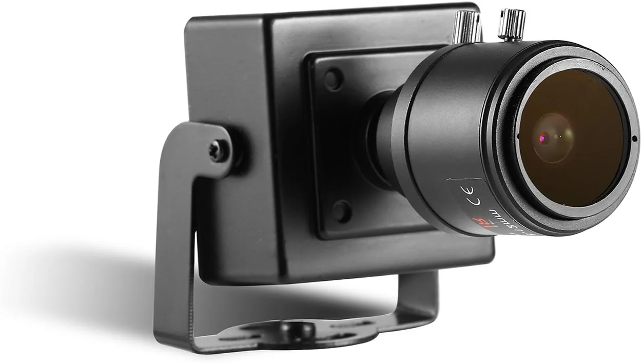 دوربین مداربسته کوچک زوم دار POE IP Revotech، دوربین نظارتی داخلی HD 3 مگاپیکسلی با لنز زوم دستی 2.8-12 میلی متری، قابلیت مشاهده از راه دور P2P، دوربین فیلمبرداری مداربسته H.265 (I712-P مشکی)