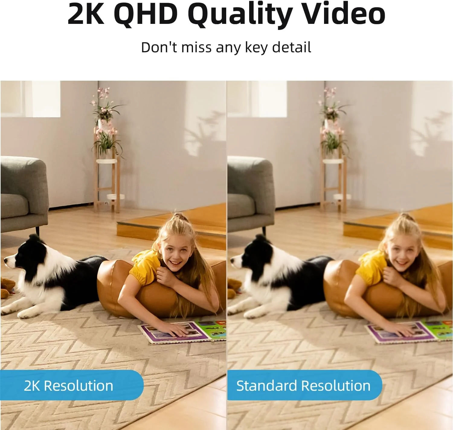 دوربین امنیتی 2K داخلی AOSU، دوربین مراقبت از کودک و حیوانات خانگی 360 درجه برای امنیت خانه، دوربین با روتر وای فای 5/2.4 گیگاهرتز، تماس با یک لمس، ردیابی هوشمند حرکت، دید در شب IR، سازگار با الکسا