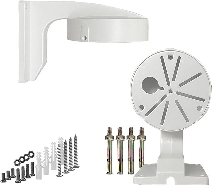 پایه دیواری فلزی 12 سانتی‌متری برای دوربین مداربسته دام، جعبه اتصال عمیق برای مدیریت کابل، محفظه نصب، نگهدارنده دوربین‌های مداربسته تحت شبکه فلزی با پوشش پودری جامد