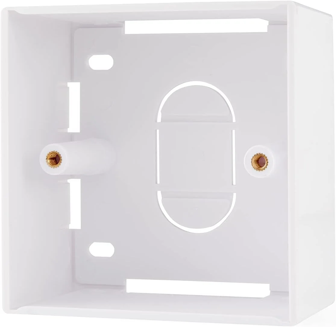 جعبه پشتی اتصال اترنت rhinocables، تک و دوبل، RJ45، صفحه دیواری شبکه، CAT5e CAT6 CAT6A گیگابیتی، 1، 2، 4 پورت (تک 45 میلی‌متری، جعبه پشتی)