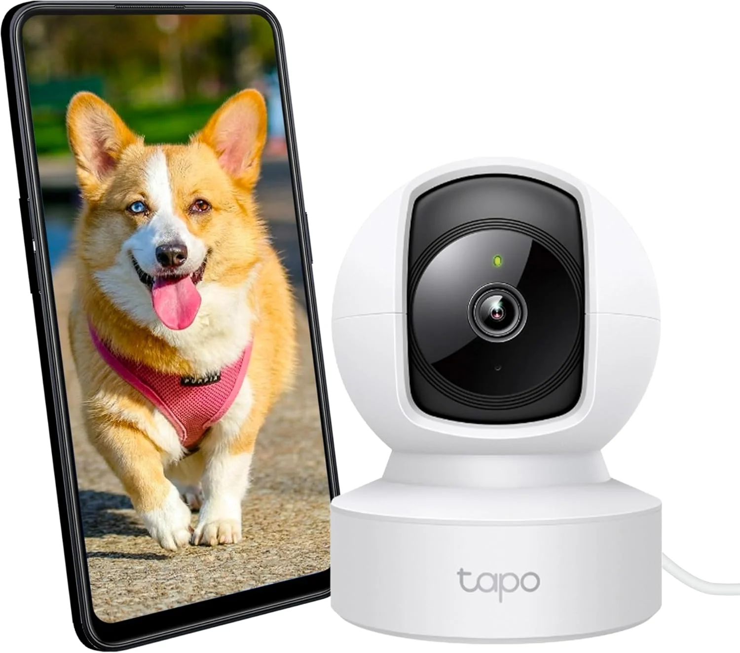 دوربین مداربسته وای فای چرخشی 360 درجه TP-Link Tapo 2K با قابلیت چرخش و زوم، مناسب برای نظارت کودک | ردیابی و تشخیص حرکت | دید در شب | صدای دو طرفه | ذخیره سازی امن | سازگار با الکسا و گوگل هوم (C212)