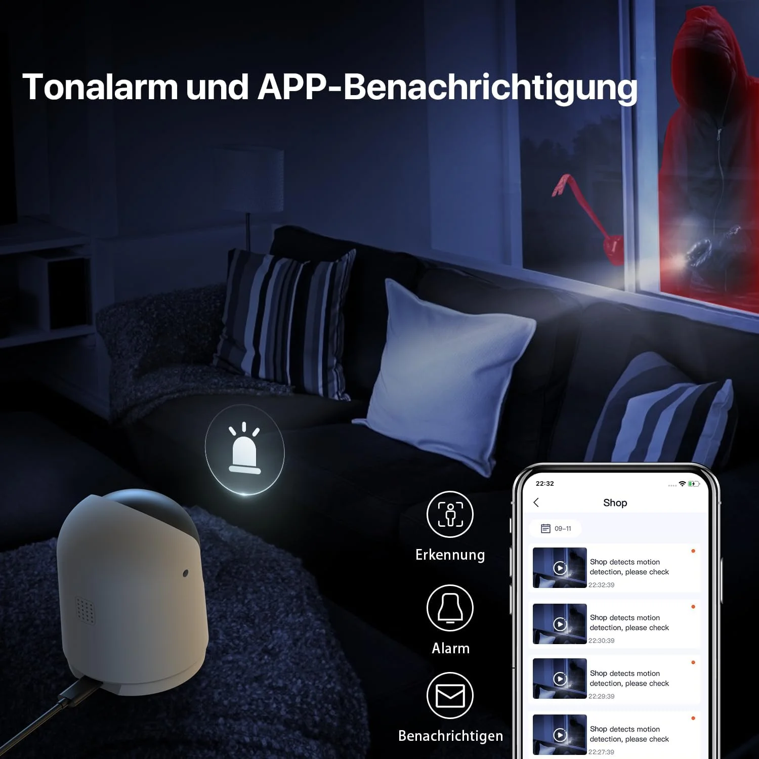 دوربین مداربسته تحت شبکه وای فای Tenda CP3V3.0، دوربین امنیتی 2K چرخشی 360 درجه، دید در شب، تشخیص حرکت، کنترل از راه دور، صدای دو طرفه، دوربین نظارت بر حیوانات خانگی، WiFi6 دوربین مداربسته تحت شبکه وای فای Tenda CP3V3.0، دوربین امنیتی 2K چرخشی 360 درجه، دید در شب، تشخیص حرکت، کنترل از راه دور، صدای دو طرفه، دوربین نظارت بر حیوانات خانگی، WiFi6