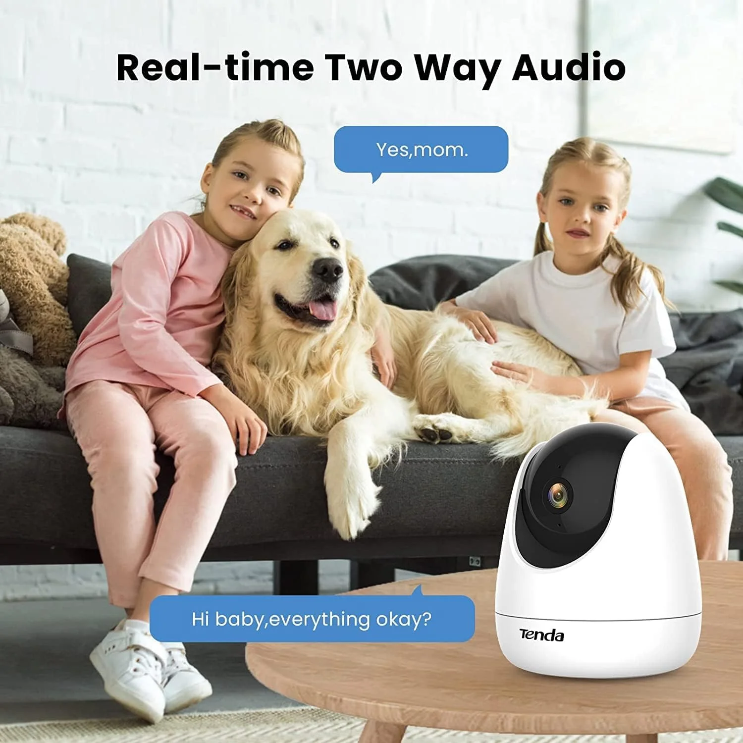 دوربین امنیتی داخلی Tenda، دوربین وای فای 1080P، مانیتور کودک با دید در شب، صدای دو طرفه، تشخیص حرکت و انسان، دوربین حیوانات خانگی با اشتراک گذاری دستگاه، سرویس ابری و ذخیره سازی SD (CP3) دوربین امنیتی داخلی Tenda، دوربین وای فای 1080P، مانیتور کودک با دید در شب، صدای دو طرفه، تشخیص حرکت و انسان، دوربین حیوانات خانگی با اشتراک گذاری دستگاه، سرویس ابری و ذخیره سازی SD (CP3)