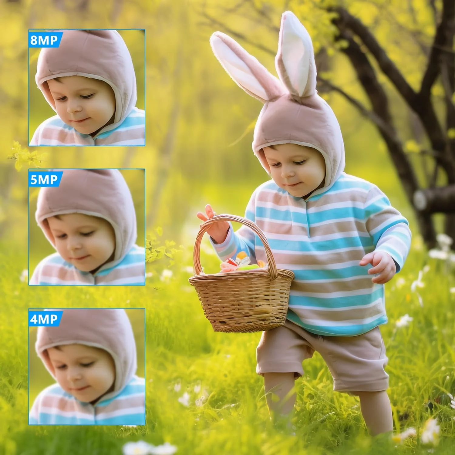 دوربین مداربسته تحت شبکه 5 مگاپیکسلی Tennoz مدل Turret مناسب فضای باز، دوربین امنیتی دام با قابلیت دید در شب تا 24 متر، لنز 2.8 میلی‌متری، زاویه دید 105 درجه، H.265، میکروفون داخلی، WDR، سازگار با NVRها و نرم‌افزارهای شخص ثالث