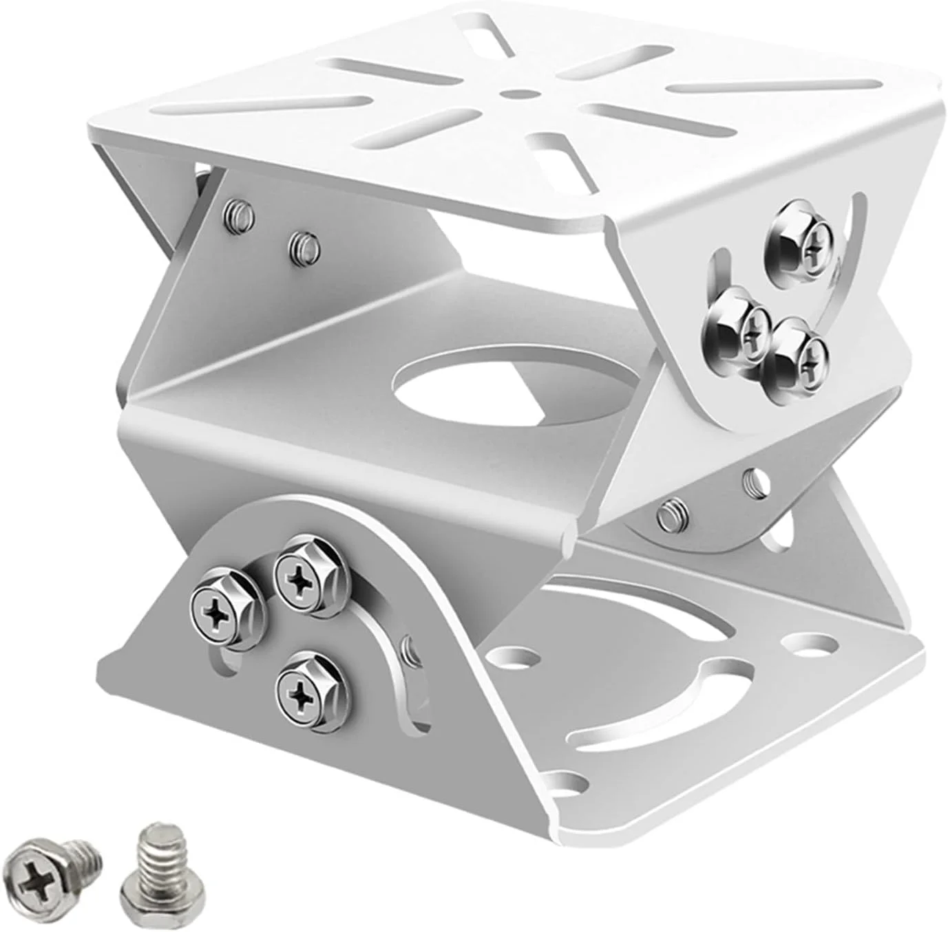 پایه دوربین مداربسته V-Fiabilidad با مفصل 3 محوره، نگهدارنده نوک اردکی نظارتی، براکت مفصل جهانی، پایه دوربین مداربسته برای دوربین مداربسته دام PTZ