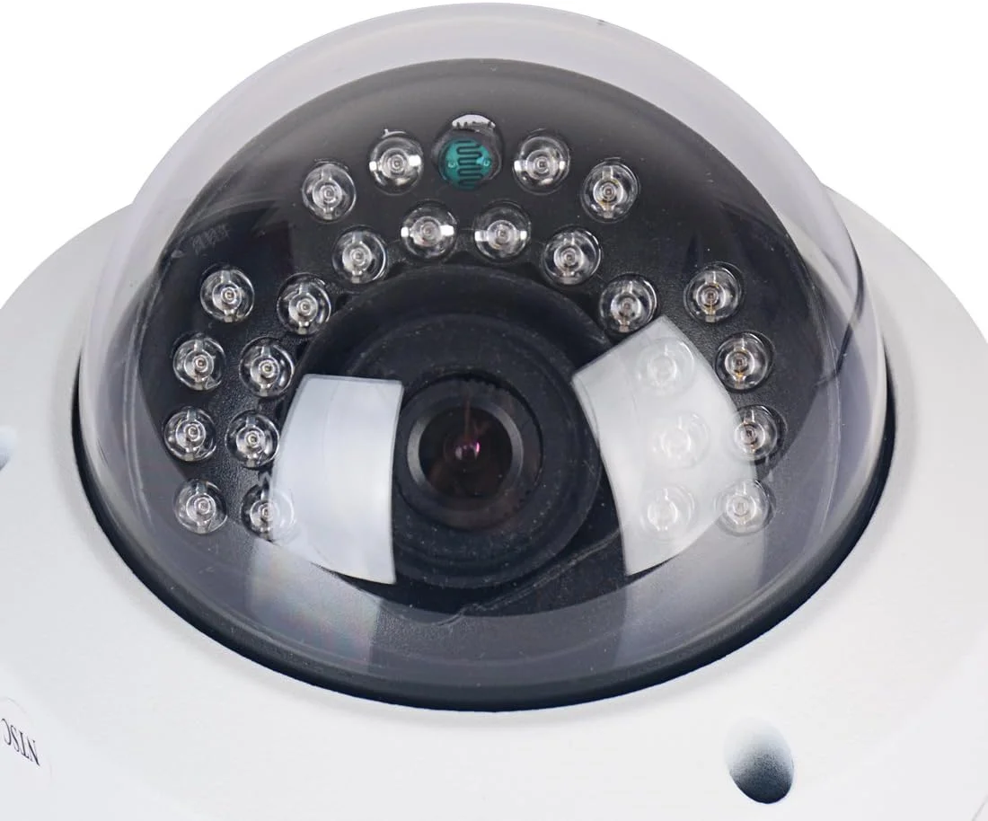 دوربین مداربسته حرفه ای Vanxse CMOS HD 960H 1200TVL با 24 LED مادون قرمز، دید در شب، ضد آب، مناسب فضای داخلی و خارجی