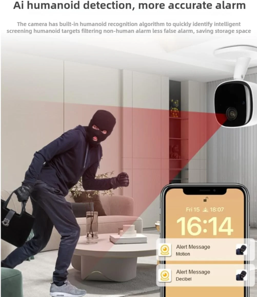 دوربین هوشمند کوچک وای فای Galayou، دوربین های داخلی خانه برای امنیت با دید در شب، دوربین حیوانات خانگی با برنامه تلفن، ذخیره سازی 24/7 کارت SD، دوربین داخلی 1080P تشخیص حرکت، صدای دو طرفه، مانیتور کودک دوربین هوشمند کوچک وای فای Galayou، دوربین های داخلی خانه برای امنیت با دید در شب، دوربین حیوانات خانگی با برنامه تلفن، ذخیره سازی 24/7 کارت SD، دوربین داخلی 1080P تشخیص حرکت، صدای دو طرفه، مانیتور کودک