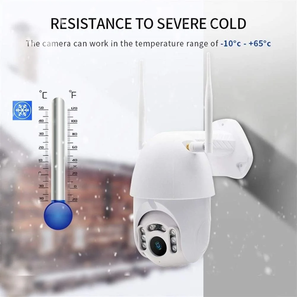 دوربین مداربسته بی سیم تحت شبکه WVV مناسب فضای باز، دوربین گنبدی وای فای ضد آب با قابلیت تشخیص حرکت و دید در شب مادون قرمز (اندازه حسگر: کارت 32G با کیفیت 720P) دوربین مداربسته بی سیم تحت شبکه WVV مناسب فضای باز، دوربین گنبدی وای فای ضد آب با قابلیت تشخیص حرکت و دید در شب مادون قرمز (اندازه حسگر: کارت 32G با کیفیت 720P)