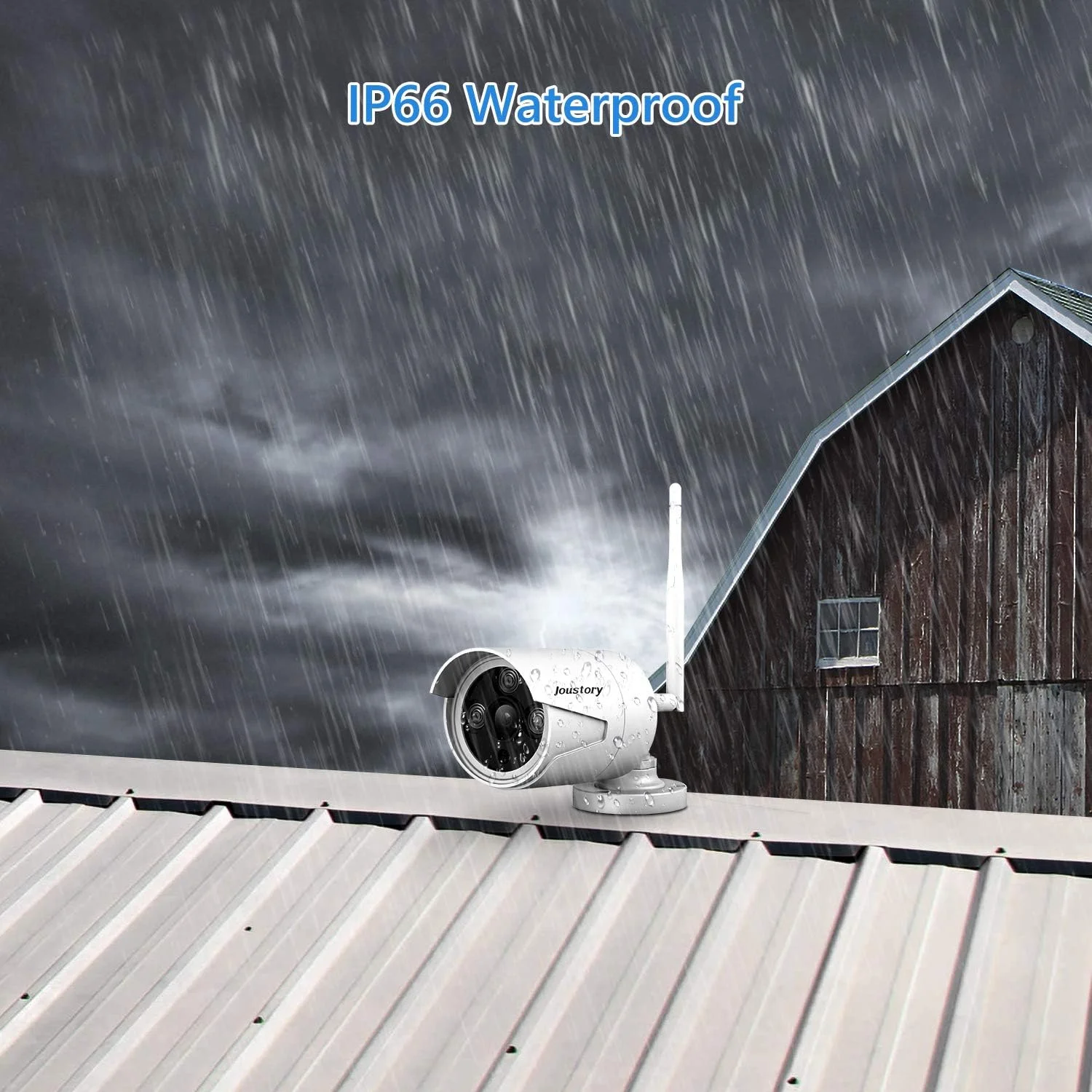 دوربین امنیتی بی‌سیم وای‌فای 1080P برای فضای باز، دوربین دام مداربسته با چرخش افقی 355 درجه و چرخش عمودی 80 درجه، ردیابی خودکار، تشخیص انسان، صدای دو طرفه، دید در شب