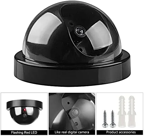 دوربین مداربسته امنیتی جعلی وایرلس، دوربین دام CCTV شبیه سازی نیمکره ای برای فضای داخلی و خارجی
