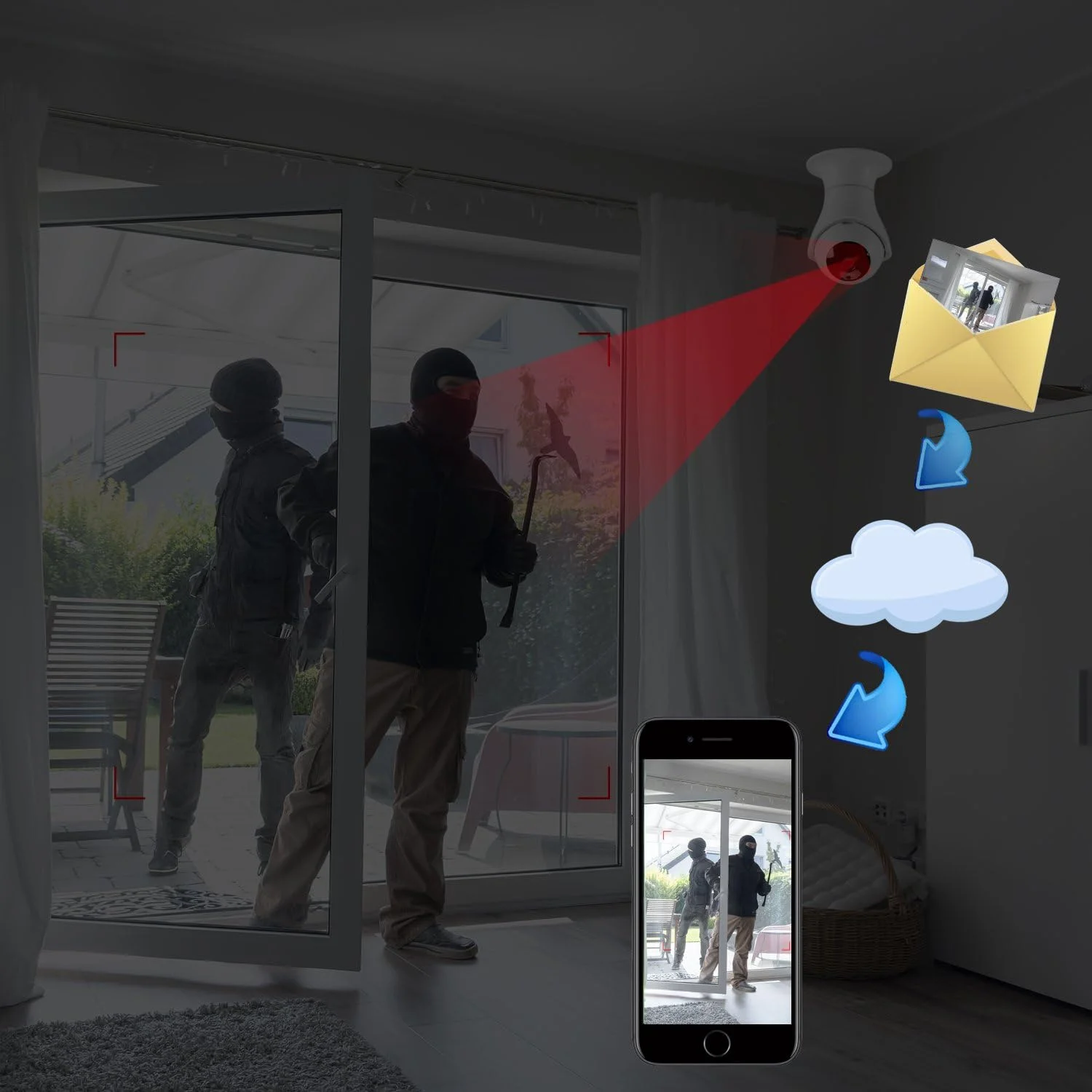 دوربین بی سیم 1080P وای فای سیستم نظارت امنیتی منزل دوربین مداربسته کودک حیوانات خانگی دوربین تحت شبکه IP دام دید در شب تشخیص حرکت 360 درجه چرخش دوربین بی سیم 1080P وای فای سیستم نظارت امنیتی منزل دوربین مداربسته کودک حیوانات خانگی دوربین تحت شبکه IP دام دید در شب تشخیص حرکت 360 درجه چرخش