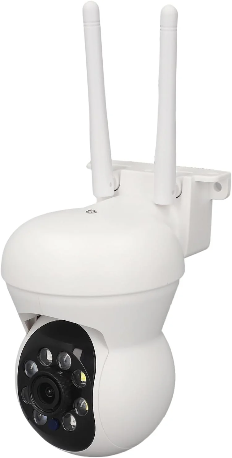 دوربین امنیتی سیمی 1080P برای فضای باز XUMIUZIY، دوربین نظارتی PTZ 360 درجه برای امنیت خانه، تشخیص حرکت، دید در شب، کنترل برنامه، دسترسی از راه دور بی سیم، ذخیره سازی ابری