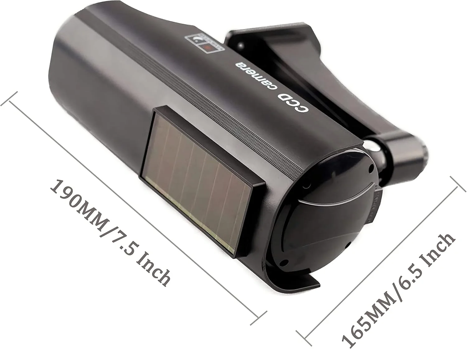 دوربین مداربسته دام طرح گلوله ای خورشیدی YSUCAU، مناسب استفاده در داخل و خارج از منزل، دارای چراغ LED قرمز چشمک زن و برچسب هشدار امنیتی