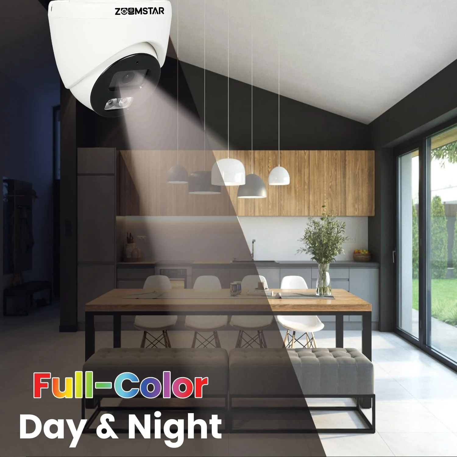 دوربین مداربسته دام مادون قرمز 2.4 مگاپیکسلی ZUUMSTAR مدل ZS-HD-D21CA | لنز ثابت 3.6 میلی‌متری | حداکثر 25/30 فریم در ثانیه در 2.4 مگاپیکسل | DWDR، دید رنگی روز/شب (ICR) | برد IR تا 20 متر، Smart IR | پشتیبانی از میکروفون داخلی و تمام DVRها